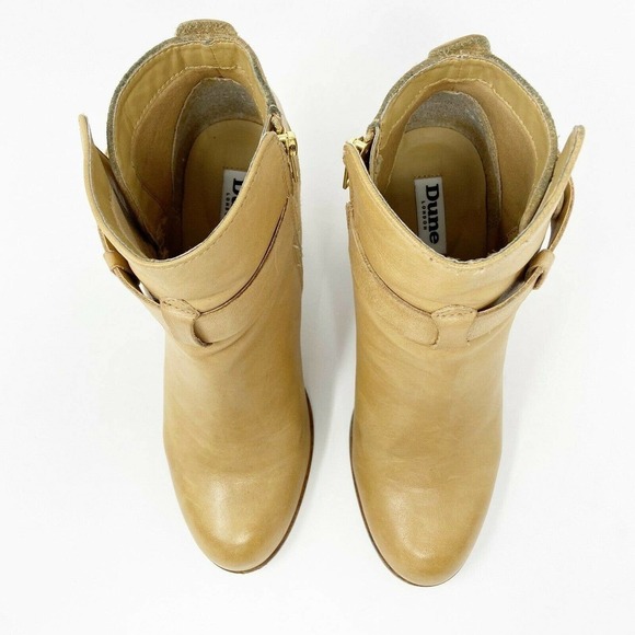 Dune London Leather Ankle Strap Booties - Picture 5 of 9